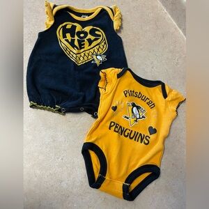 Pittsburgh Penguins Baby Onesies Set